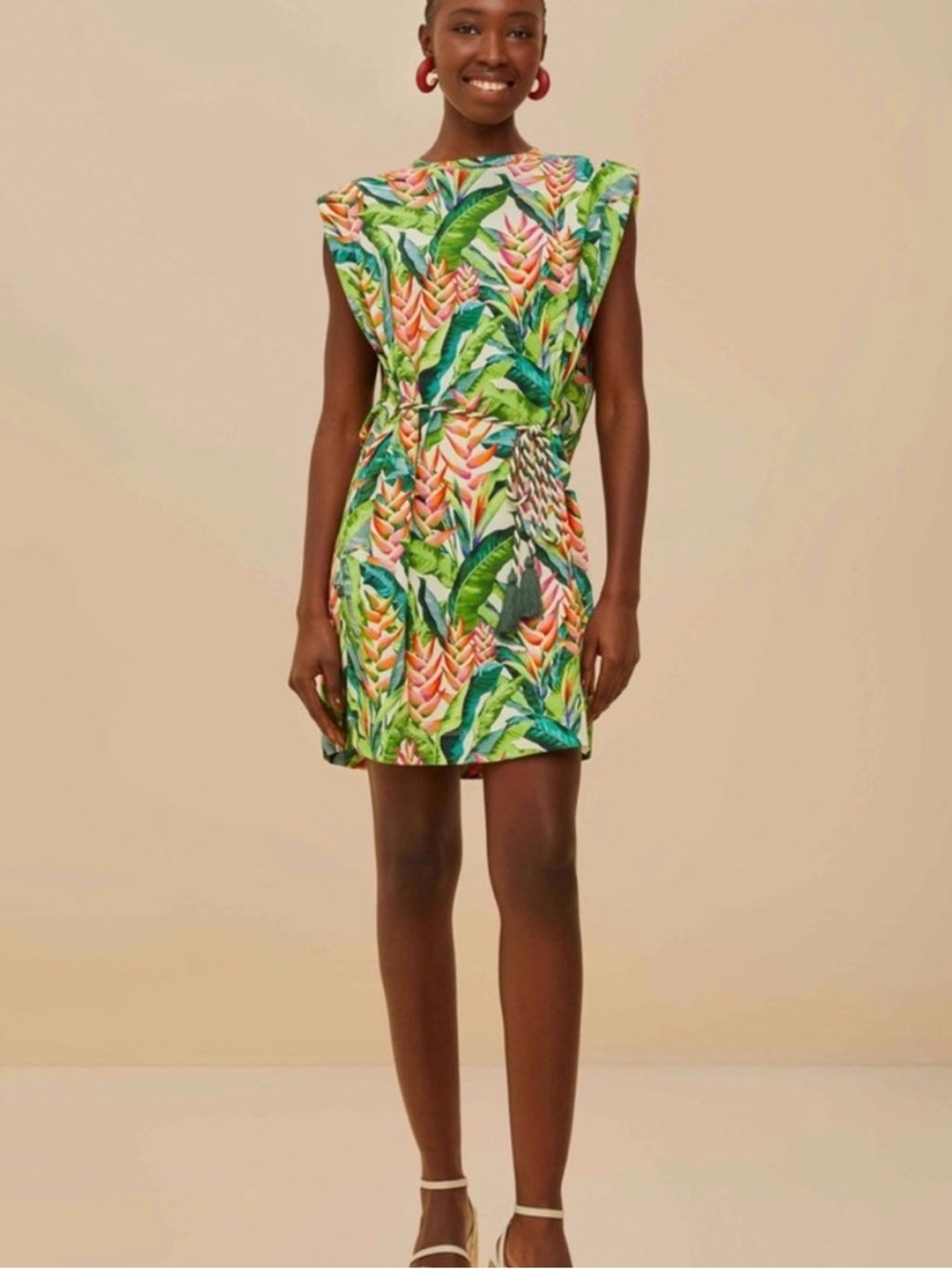 FARM Rio Multicolor Tropical Print Dress